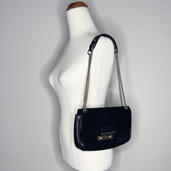 Furla Handbags - FURLA Genuine Leather Double Strap Chain Bag 🇮🇹